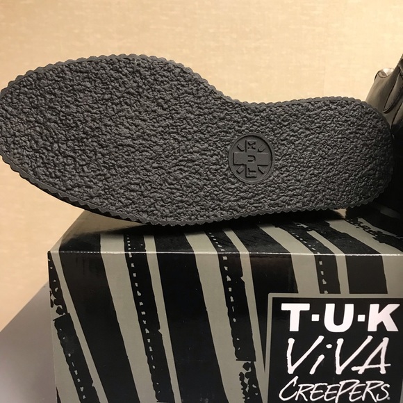 tuk Black and White Rude Boy Creepers NIB - Picture 4 of 5